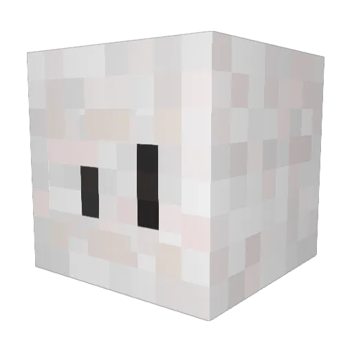 YoshiFX Minecraft avatar head, 3D render