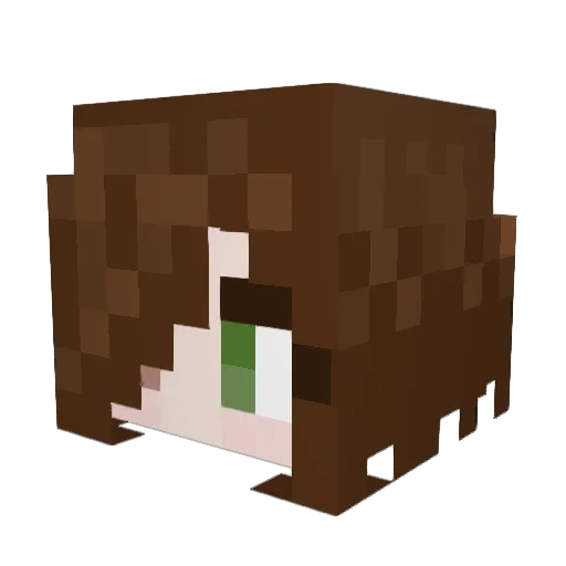 YoshiGaming64 Minecraft avatar head, 3D render