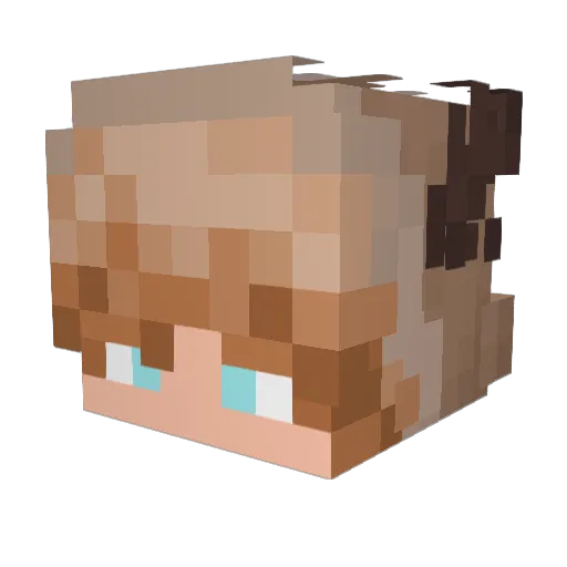 YoshiMario99 Minecraft avatar head, 3D render