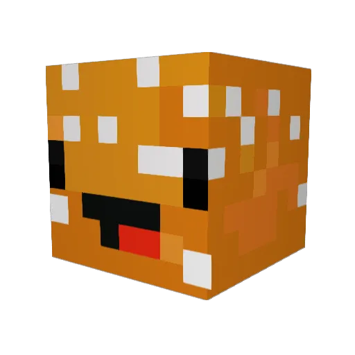 YoshiNova Minecraft avatar head, 3D render