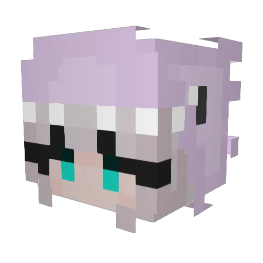 YoshiPower35 Minecraft avatar head, 3D render