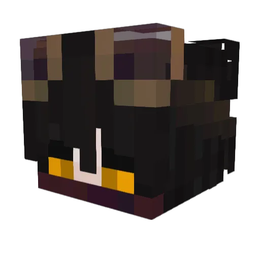 YoshiQT Minecraft avatar head, 3D render