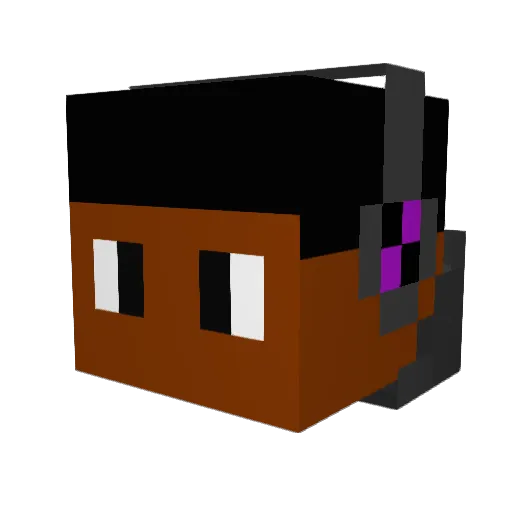 YoshiShooter Minecraft avatar head, 3D render