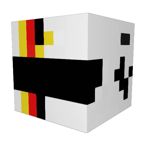 Yoshi_2005HD Minecraft avatar head, 3D render