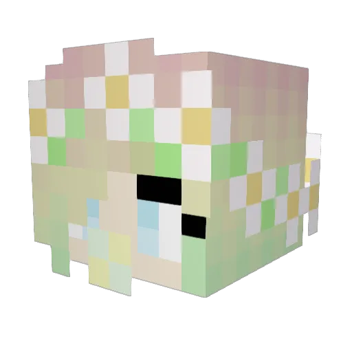 Yoshi_Miner Minecraft avatar head, 3D render