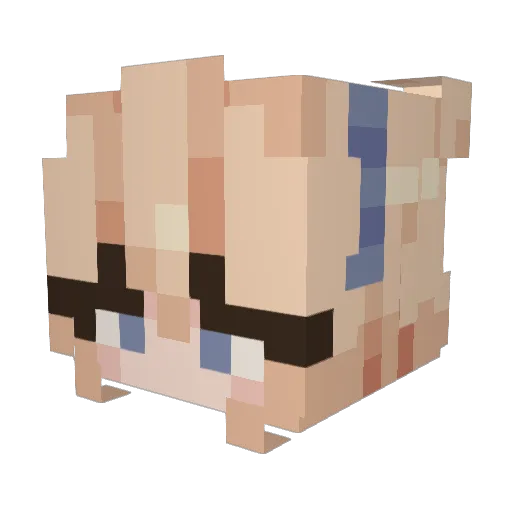 Yoshi_Soy Minecraft avatar head, 3D render