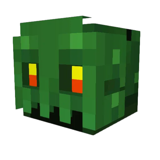 Yoshibella Minecraft avatar head, 3D render