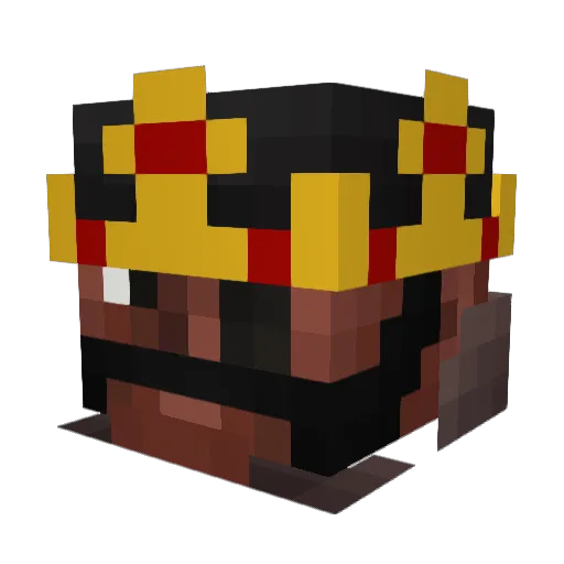 Yoshiegg01 Minecraft avatar head, 3D render