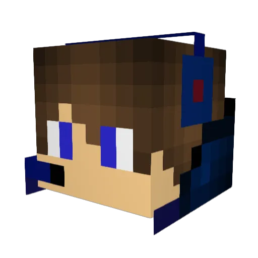 Yoshiki312 Minecraft avatar head, 3D render
