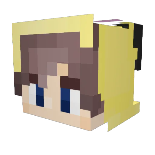 Yoshiman0003 Minecraft avatar head, 3D render