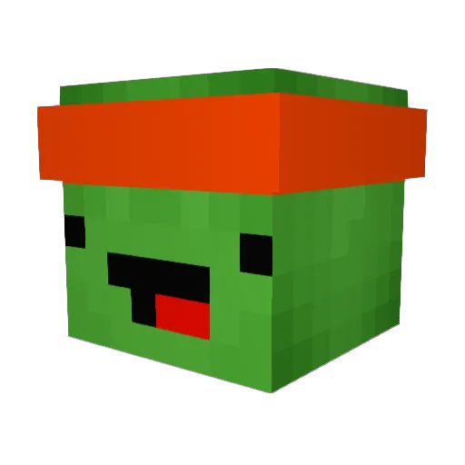 Yoshimitshu Minecraft avatar head, 3D render