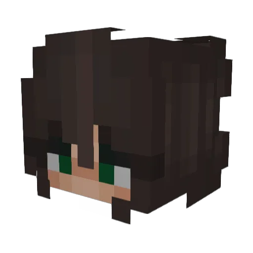 YoshinoReturns Minecraft avatar head, 3D render