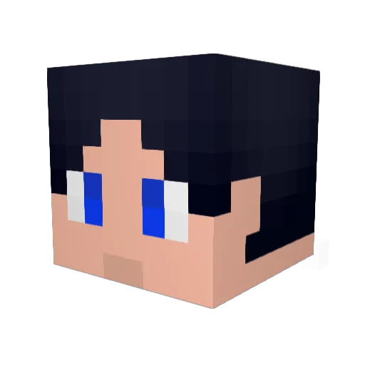 Yoshio282 Minecraft avatar head, 3D render