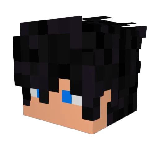 Yoshipeat Minecraft avatar head, 3D render