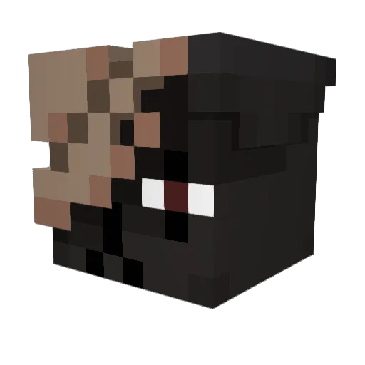 Yoshisaurr Minecraft avatar head, 3D render