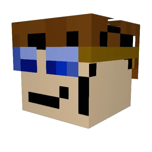 Yoshy4711 Minecraft avatar head, 3D render