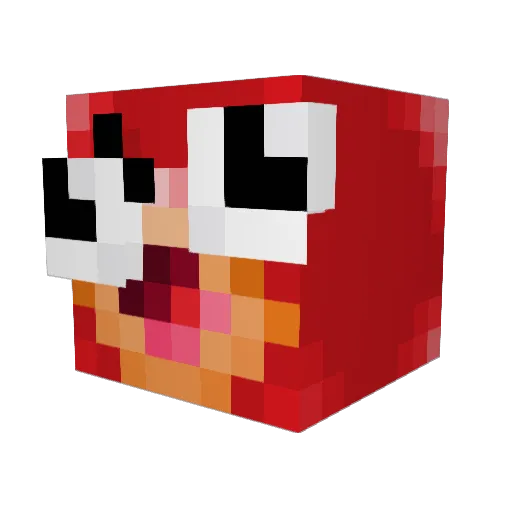 Yoshzz Minecraft avatar head, 3D render