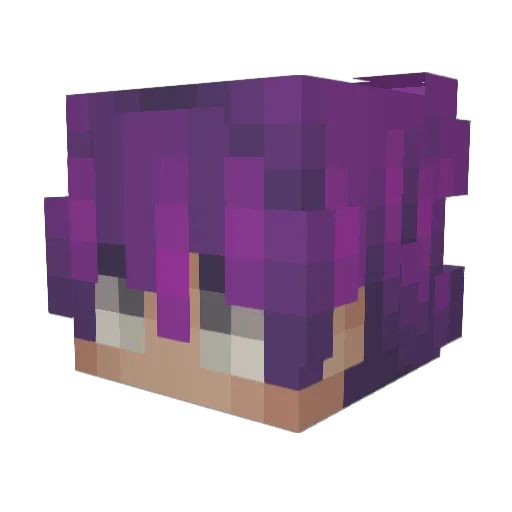 Yosikuh Minecraft avatar head, 3D render