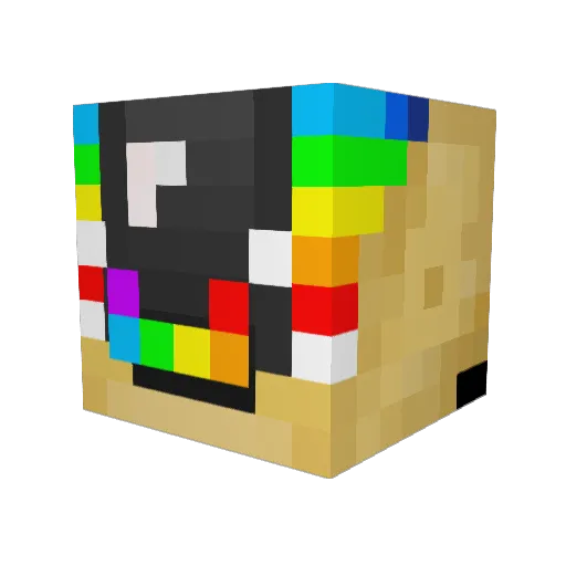 Yosper Minecraft avatar head, 3D render