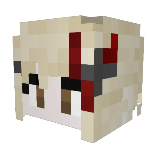 YotaGuy Minecraft avatar head, 3D render