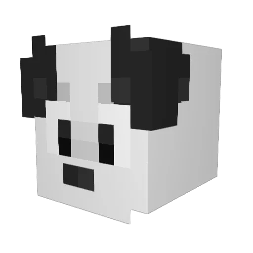 Yotaxs Minecraft avatar head, 3D render