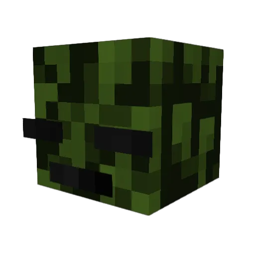 Yotened Minecraft avatar head, 3D render