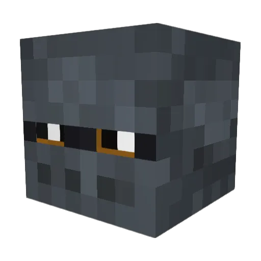 Yotichi Minecraft avatar head, 3D render