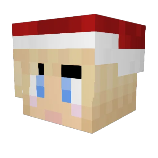 Yotsuba987 Minecraft avatar head, 3D render