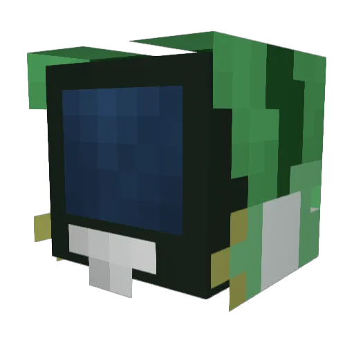 Yotsuba_x Minecraft avatar head, 3D render