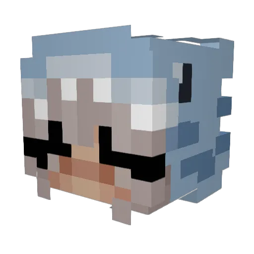 You73230 Minecraft avatar head, 3D render