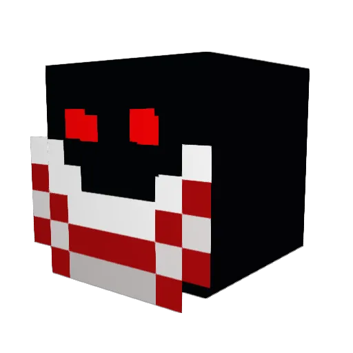 YouAreAPepega Minecraft avatar head, 3D render