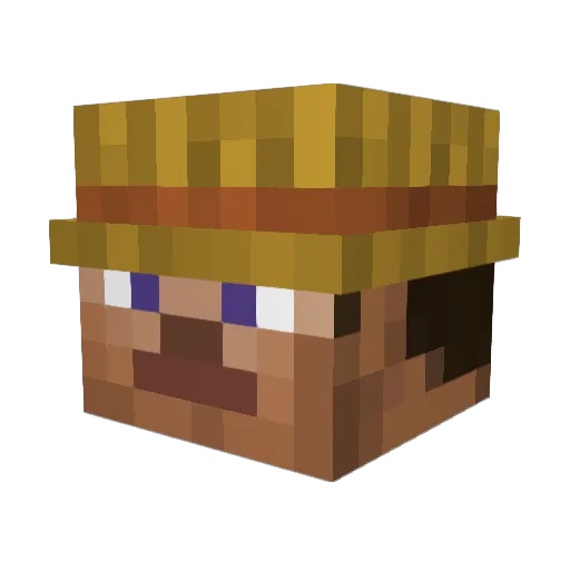YouAreBetterDude Minecraft avatar head, 3D render
