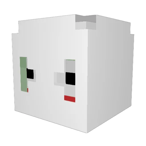 YouAreDisgusting Minecraft avatar head, 3D render