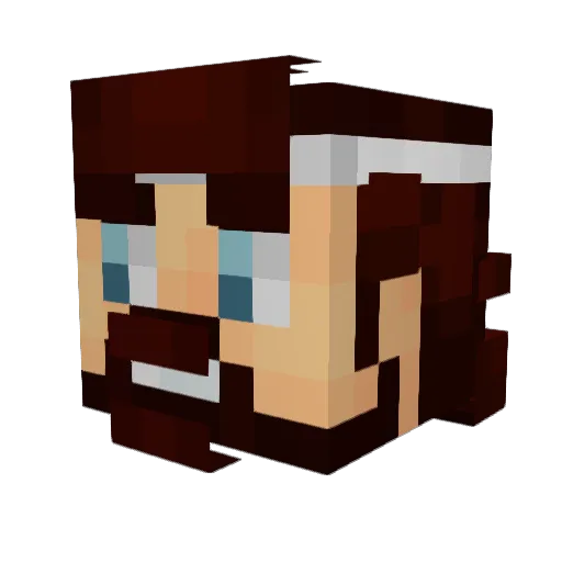 YouCanCallMeSal Minecraft avatar head, 3D render