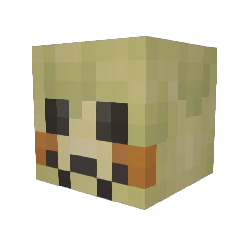 YouDads Minecraft avatar head, 3D render
