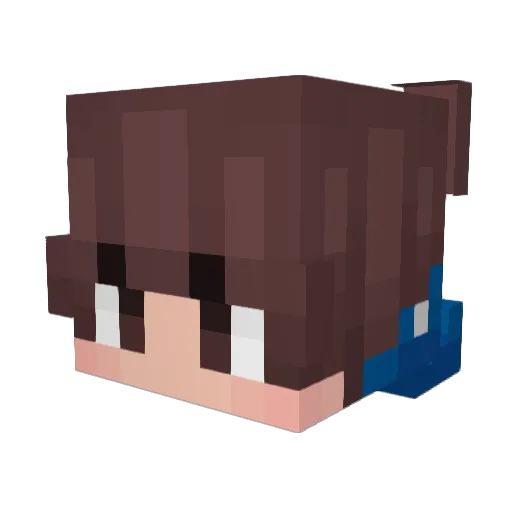 YouGames Minecraft avatar head, 3D render