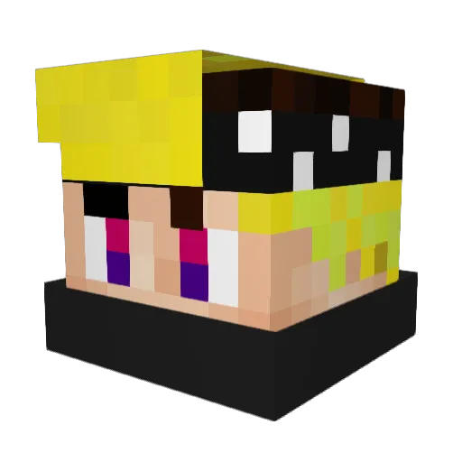 YouGotPhished2 Minecraft avatar head, 3D render