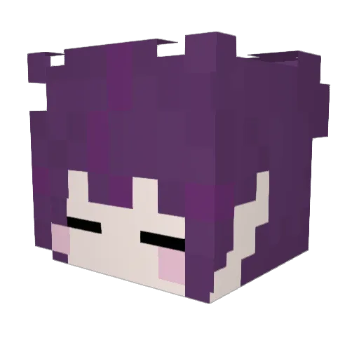YouJiang46 Minecraft avatar head, 3D render