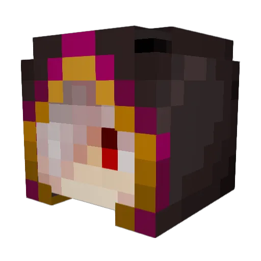 YouMing_na Minecraft avatar head, 3D render