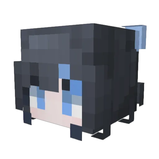 YouNumber1 Minecraft avatar head, 3D render