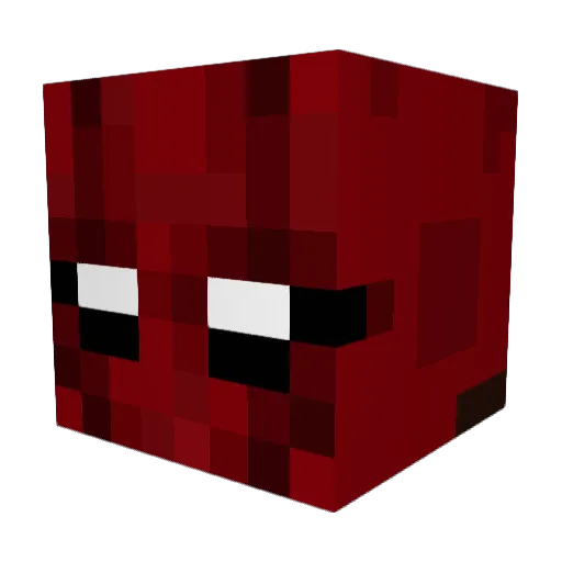 YouPeskyBird Minecraft avatar head, 3D render