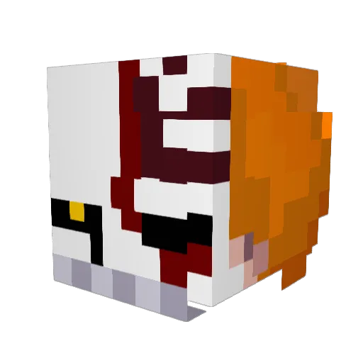 YouSeemSad Minecraft avatar head, 3D render