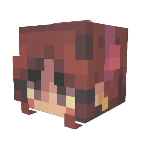 YouSmellLikeFish Minecraft avatar head, 3D render