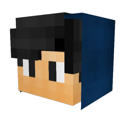 YouSucker Minecraft avatar head, 3D render