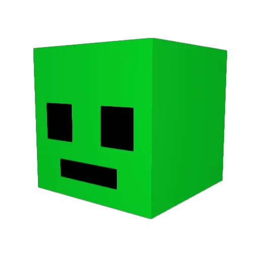 YouTry_ Minecraft avatar head, 3D render