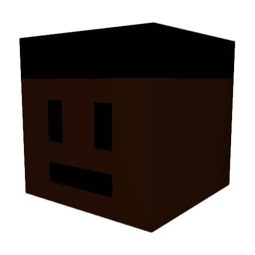 YouTube_Teadius Minecraft avatar head, 3D render
