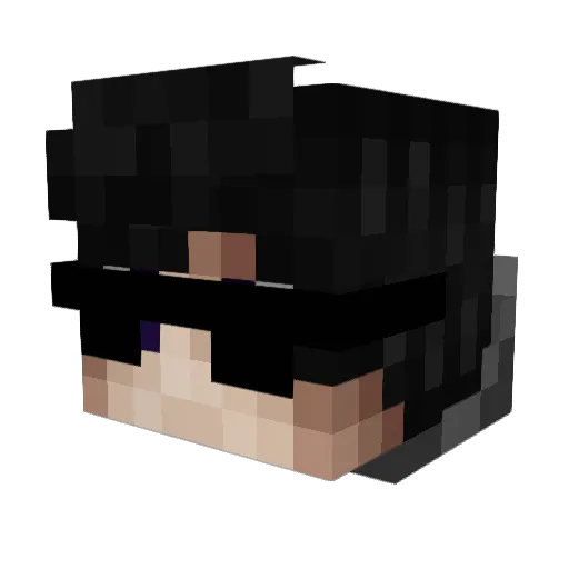 YouTuberGabster Minecraft avatar head, 3D render