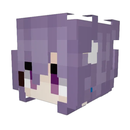 YouVeryGood Minecraft avatar head, 3D render