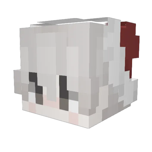 YouYou0328 Minecraft avatar head, 3D render