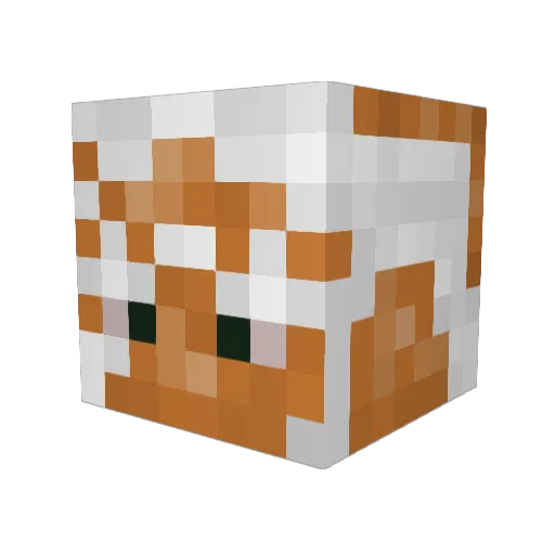 YouZichuws Minecraft avatar head, 3D render